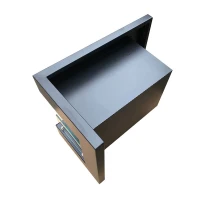 Hoekvormige bio-ethanol haard om in te bouwen (50 cm)