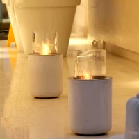 Lage biohaard van planika met een betonnen voetstuk. Maat: &Oslash;: 41 x H: 77,2 cm