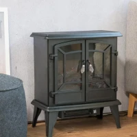 Elektrische haard met warmte