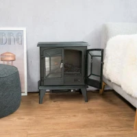 Elektrische haard met warmte