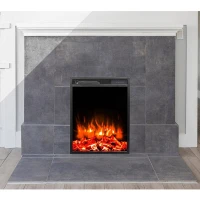 LED klassieke inbouw haard - 45 cm