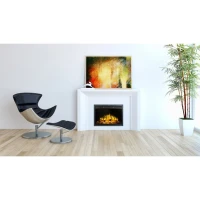 LED klassieke inbouw haard - 67 cm