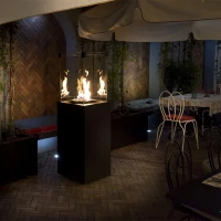 Automatische gashaard met afstandsbediening voor de tuin