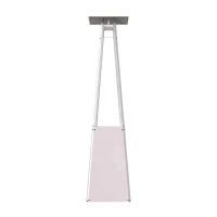 Witte pyramidevormige buiten gashaard