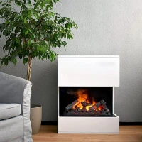 Glow Fire K&auml;stner Wit - OMC 600 | Vrijstaande Waterdamphaard, 89 cm x 70 cm x 40 cm