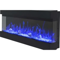 Imperial driezijdige wandgemonteerde elektrische haard 43" (110 cm)