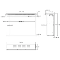 Aflamo 3D Elektrische Haard Inzetstuk 31" (80 &times; 60 cm)