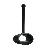 Toronto Zwart - 2-zijdige Plafond-hangende bio-ethanol haard 