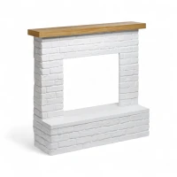 TAGU Rolf Wit – vrijstaande haardschouw zonder inzethaard