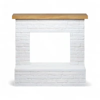 TAGU Rolf Wit – vrijstaande haardschouw zonder inzethaard