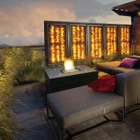 Design terrasverwarmer in tafeldesign voor buiten