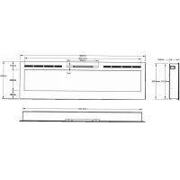 Aflamo Majestic 183 cm Elektrische Haard
