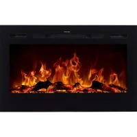 Merseyside Zwart elektrische haard