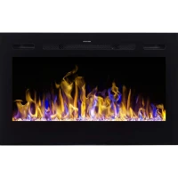 Merseyside Zwart elektrische haard