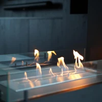 Foco Room Divider 800 - Scheidingswand bioethanol haard