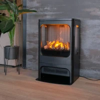 Mapleton 80 &ndash; Vrijstaande waterdamp haard van gietijzer