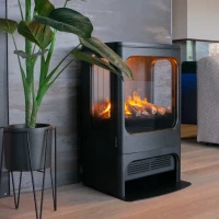 Mapleton 80 &ndash; Vrijstaande waterdamp haard van gietijzer