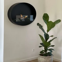 Ovale biohaard voor aan de muur