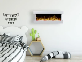 Nordfolk wit drie-zijdige elektrische haard