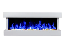 Nordfolk wit drie-zijdige elektrische haard