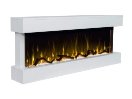 Nordfolk wit drie-zijdige elektrische haard