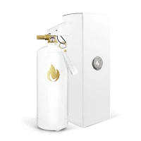 Nordic Flame brandblusser 2 kg - Wit met gouden embleem