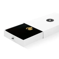 Nordic Flame Blusdeken in Zwart/Goud Doos