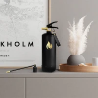 Nordic Flame brandblusser 2 kg - Zwart met gouden embleem