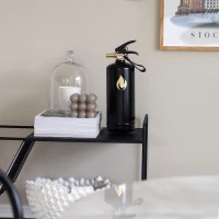 Nordic Flame brandblusser 2 kg - Zwart met gouden embleem