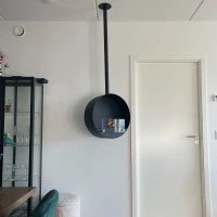 Ottawa zwarte ronde plafondhaard 50 cm diameter