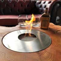 Ronde brander van staal -  &Oslash;: 30 cm 