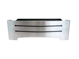 Vrijstaande gebogen brander op bio-ethanol