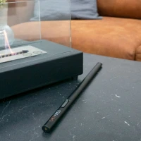 Extra lange zwarte aansteker van 35 cm