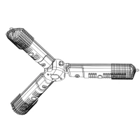Parasol elektrisk terrassevarmer 2000W