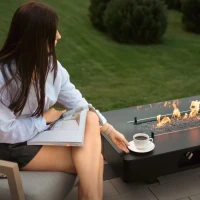 Planika Rio Table - Vrijstaande vuurtafel met gasbrander voor op het terras