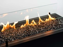 Planika Rio Zwart buiten gashaard met langwerpige vlammen