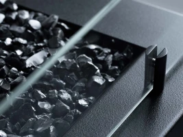 Planika Rio Zwart buiten gashaard met langwerpige vlammen