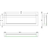 Aflamo Pride 178 cm Elektrische Haard