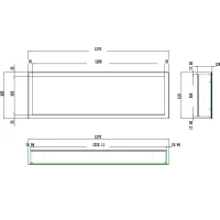 Aflamo Pride Slim 127 cm Elektrische Haard