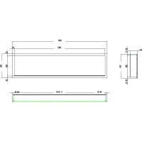 Aflamo Pride Slim 165 cm Elektrische Haard