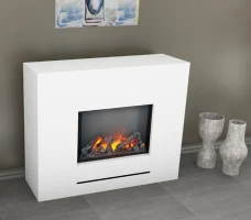 Glow Fire Lessing - Motor 56-600 | Vrijstaande Waterdamphaard met Verwarming, 90 cm x 110 cm x 35 cm