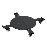 Rolplateau met wielen voor bio-ethanolhaarden &ndash; &Oslash;: 45 cm