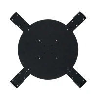 Rolplateau met wielen voor bio-ethanolhaarden &ndash; &Oslash;: 45 cm