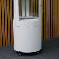 Rolplateau met wielen voor bio-ethanolhaarden &ndash; &Oslash;: 45 cm