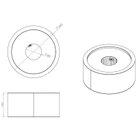 Ronde biohaard brander voor in een standaard haard