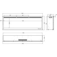 Aflamo Royal 3D 140 cm Elektrische Haard