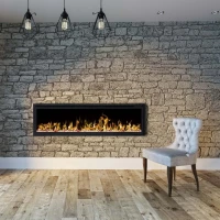 Royal elektrische haard 60" (152 cm) - Wandgemonteerde haard