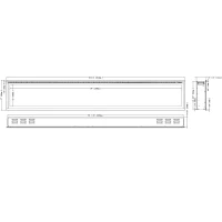 Royal Elektrische Open Haard 100" - 254 cm Wandgemonteerde Haard