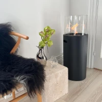 Zwarte bio-ethanol haard