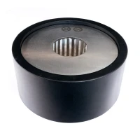 Ronde biohaard brander voor in een standaard haard